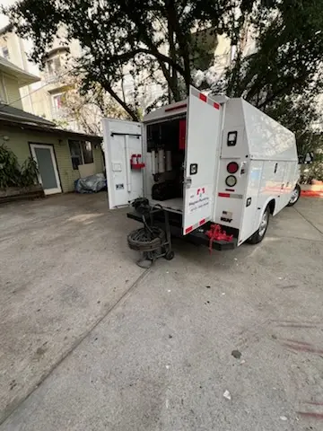 Magnet Plumbing service vehicle on-site for Slab Leak Repair in Montverde Junction